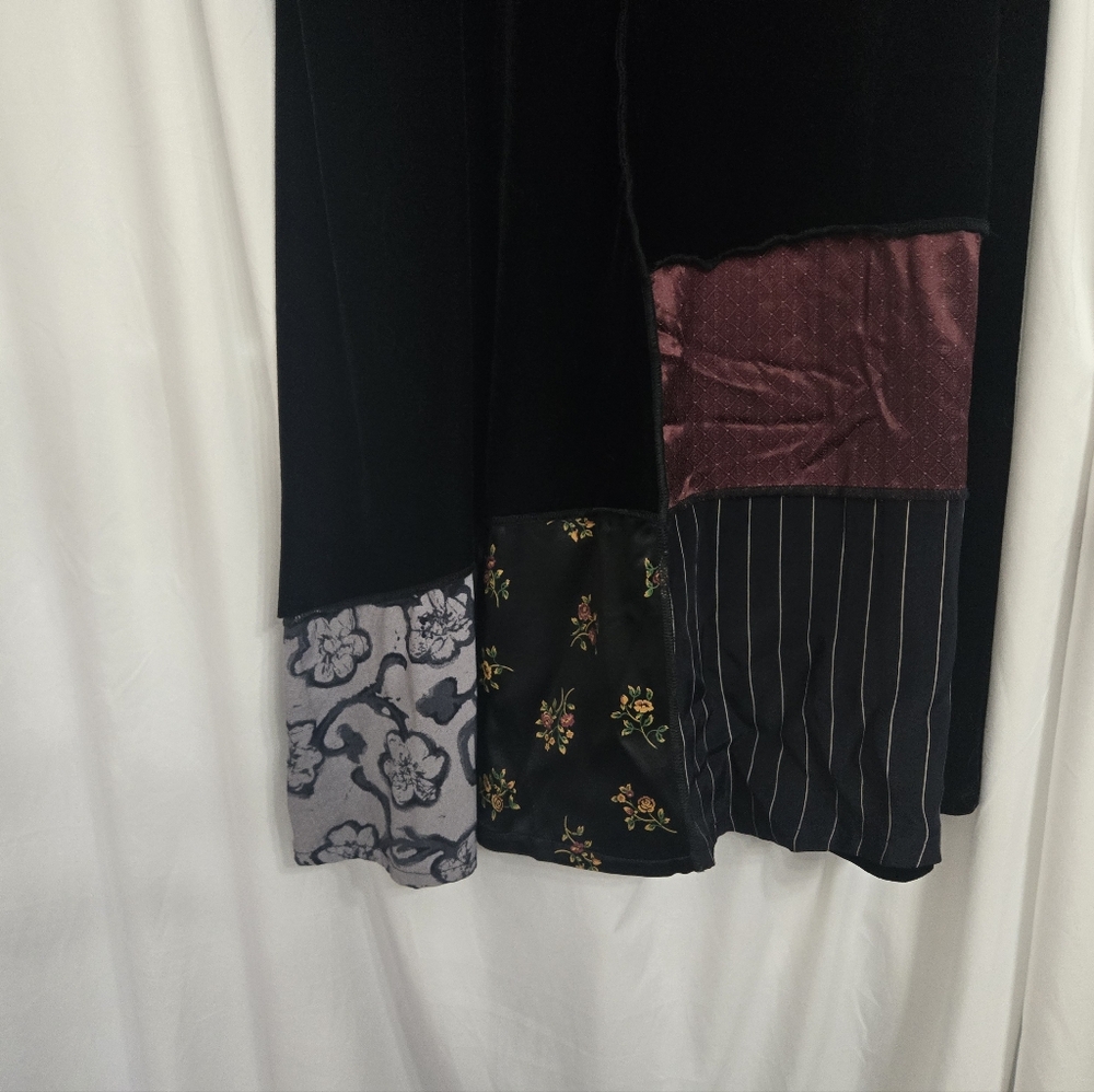 Something Old Something New Patchwork Black Velve… - image 6